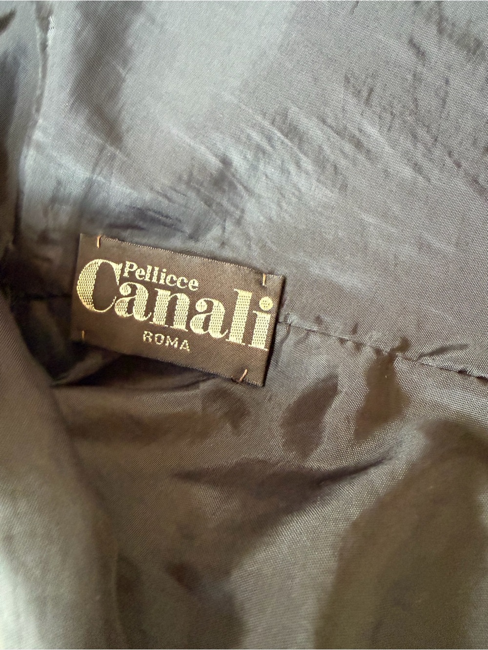Canali Vintage Black Leather Jacket - Picture 3 of 7